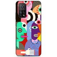 Lopard Xiaomi Mi 10T 5G Uyumlu Kılıf Soyut Sanat (14) Desenli Lansman Kılıf