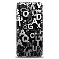 General Mobile GM 9 Pro Kılıf HD Baskılı Kılıf - Harfler + Tam Ekran Koruyucu