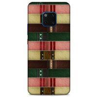 Huawei Mate 20 Pro Kılıf Patchwork (41) Tank Kılıf Koyu Yeşil Pembe