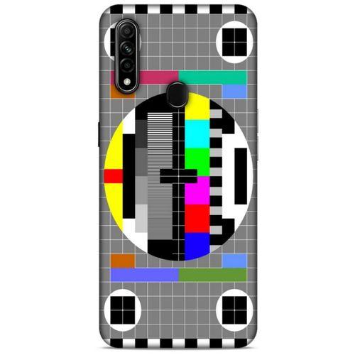 Retro (24) Desen Darbe Emici Kılıf Renkli Oppo A31 Kılıf