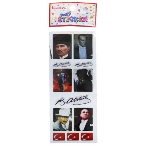 Ticon Atatürk-K.Atatürk İmza Sticker - 6 adet