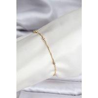 14K Gold Renk Kaplama Topçuklu Model CM Kadın Bileklik