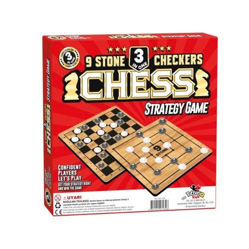 Eğitici Çocuk 8225 SATRANÇ 9 TAŞ DAMA