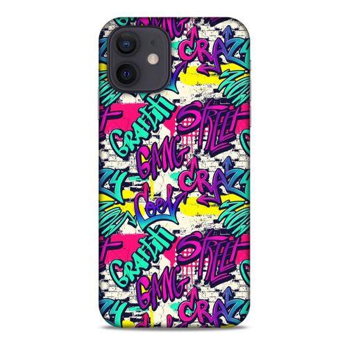 Graffitix (29) Desenli Silikon Kapak Apple iPhone 12 Kılıf