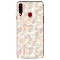 Mermer Desenli (43) Tema Thin Fit Kılıf Fildişi Samsung Galaxy A20s Kılıf