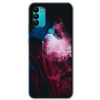 Potkal Hediye Fabrikası General Mobile GM 21 Plus HD Baskılı Kılıf + 9D Tam Ekran Koruyucu - Smoke-Man