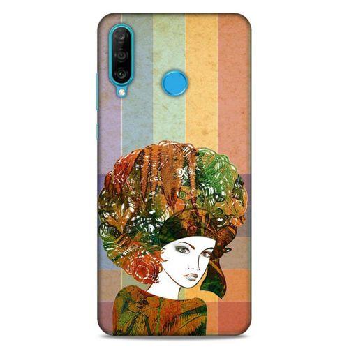 Lopard Huawei P30 Lite Uyumlu Kılıf Sürreal Yüzler ♀ (33) Hybrid Kılıf Baskılı