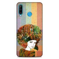 Lopard Huawei P30 Lite Uyumlu Kılıf Sürreal Yüzler ♀ (33) Hybrid Kılıf Baskılı