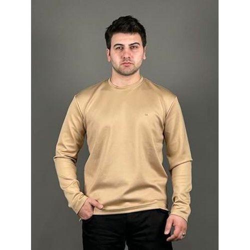 Erkek Uzun Kol Bisiklet Yaka Sweat - 7007 - Bej