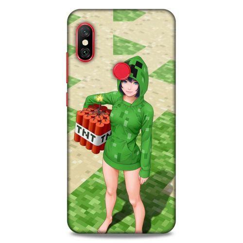 Lopard Xiaomi Redmi Note 6 Pro Uyumlu Kılıf PiXel (33) Hybrid Kılıf TNT Girl