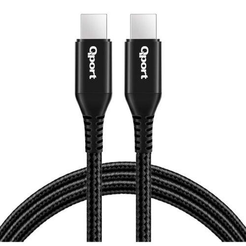QPORT Q-TYPE-C1 1.5M TYPE-C 100W SUPER HIZLI PD SARJ VE DATA KABLOSU
