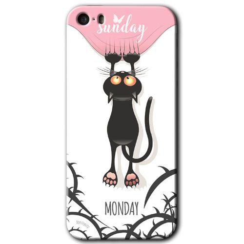 MRCİLETİSİM iPhone 5 Kılıf HD Desen Baskılı Arka Kapak + Mat Kobra Cam - Dark Sunday