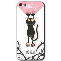 MRCİLETİSİM iPhone 5 Kılıf HD Desen Baskılı Arka Kapak + Mat Kobra Cam - Dark Sunday