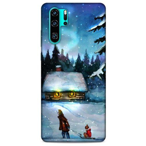 Huawei P30 Pro Kılıf Snowix (38) Neo Hybrid Kılıf Beyaz Mavi