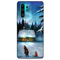 Huawei P30 Pro Kılıf Snowix (38) Neo Hybrid Kılıf Beyaz Mavi