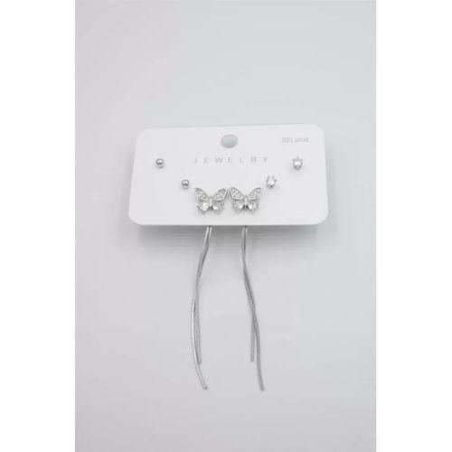 Çoklu Set Küpe - Gümüş