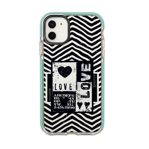 iPhone 11 Black Love Candy Bumper Silikonlu Telefon Kılıfı