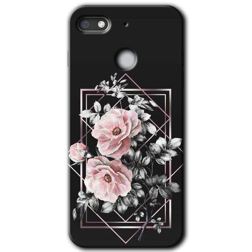 General Mobile GM 8 Go Kılıf HD Desen Baskılı Arka Kapak - Retro Çiçek 1