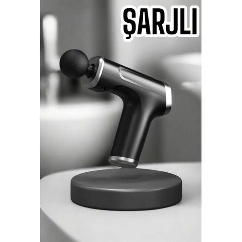 4 Başlıklı Darbeli Şarjlı Masaj Aleti Tabancası Kablosuz