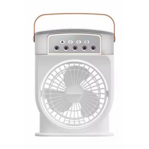 Şarjlı 600 Ml Su Hazneli Taşınabilir Masaüstü Vanilatör  Güçlü Fan Ve 2000 Mah Pil Beyaz