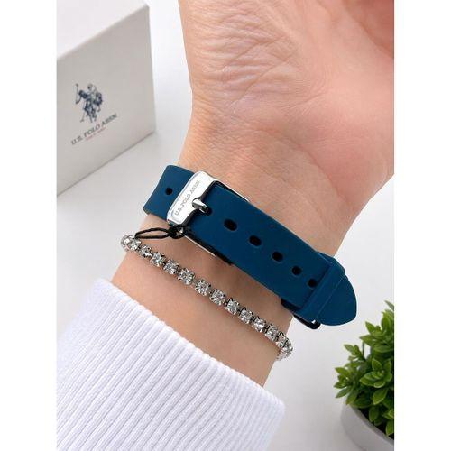 U.S.POLO ASSN Silikon Kordon 3 Atm Suya Dayanıklı Spor Kadın Kol Saati USPA.2089.B03
