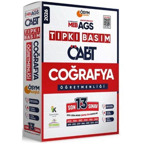 2026 MEB AGS ÖABT Coğrafya Öğretmenliği ÖSYM Tıpkı Basım 13 lü Deneme İnformal Yayınları