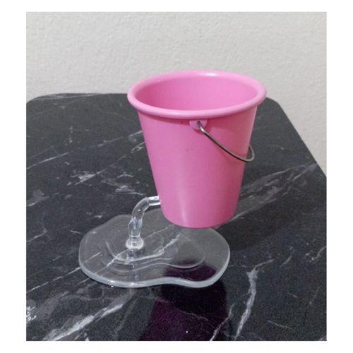 Desk Bucket Dekoratif Bardak Kalemlik Pembe