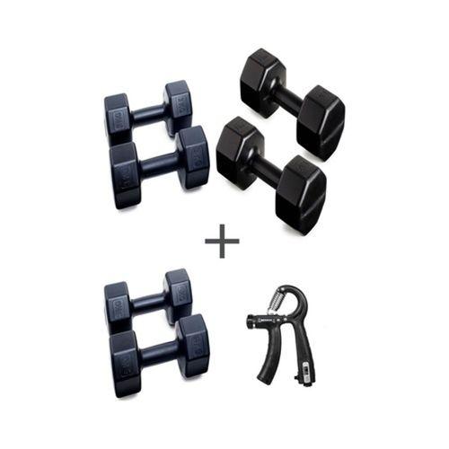 Ps Spor 3 Çift Dambıl Set 1 Kg + 3 Kg +5 Kg + Ayarlanabilir Sayaçlı El Yayı