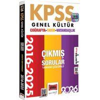 2026 KPSS Genel Kültür Tarih Coğrafya Vatandaşlık 2016 2026 Konu Konu Tamamı Çözümlü Çıkmış Sorular Yargı Yayınları