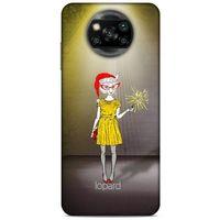 Xiaomi Redmi Poco X3 Kılıf FunnyMaX (32) Soft Silikon Kılıf Turuncu Kahve