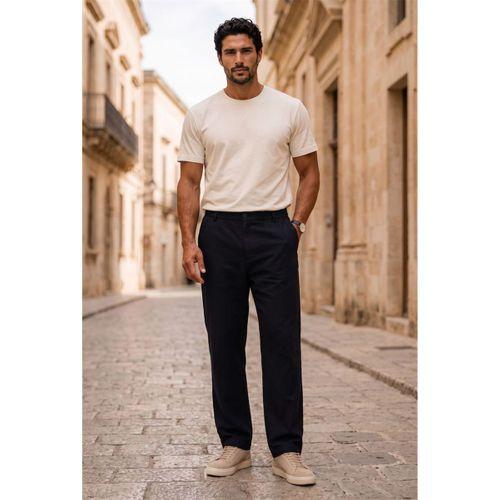 Sorrentino Relax Fit %100 Pamuk Flamlı Kumaş Erkek Jogger Pantolon - Siyah