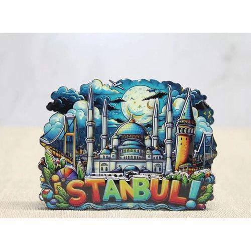 Ahşap İstanbul Temalı Magnet Alk4597