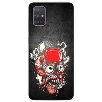 Lopard Samsung Galaxy A71 Uyumlu Kılıf Tattoo's (5) Koruma Kabı Kırmızı Siyah