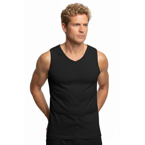 Şahinler Sıfır Kollu V Yaka Ribana Atlet E032