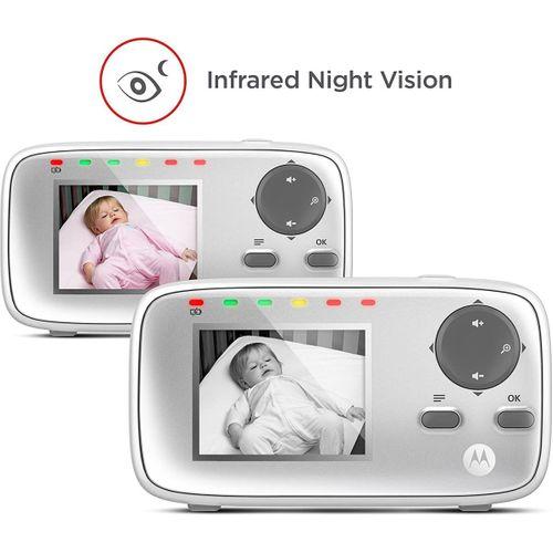 Motorola Baby MBP 482 - Video Bebek Monitörü - Yakınlaştırmalı bebek gözetleme kamerası - 2,4"