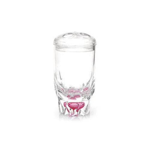 2 Adet Diş Fırçalık Kristal Damlalı Akrilik 7X7X14Cm Banyo Seti