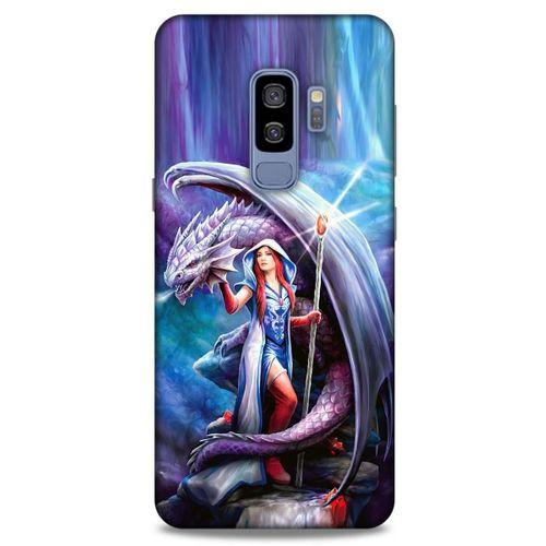 Samsung Galaxy S9 Plus Kılıf Dragons (31) TPU Kılıf Ejderha ve Sahibe