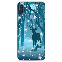 Samsung Galaxy A11 Kılıf Snowix (28) Arka Kapak Mavi Koyu