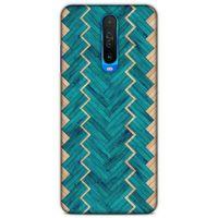 Lopard Xiaomi Poco X2 Uyumlu Kılıf Wood'X (36) Glitter Kılıf Desenli