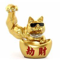 Polyester Şanslı Kedi Figürü Model 1