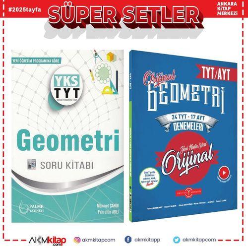 Palme Yayınları TYT Geometri Soru Bankası ve Orijinal Deneme Seti 2 Kitap