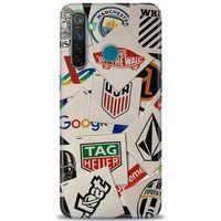 Realme 5 Pro Kılıf HD Baskılı Kılıf - Off The Wall + Tam Ekran Koruyucu