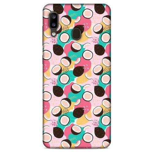 Frutix Hindistan Cevizi 01 Samsung Galaxy A20 Kılıf Desenli Silikon