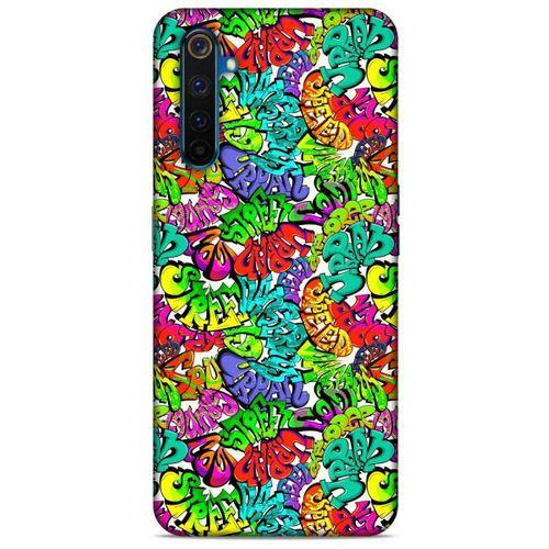 Graffitix (21) Desenli Silikon Kapak Oppo Realme 6 Pro Kılıf