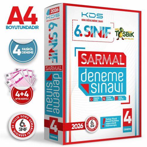 2026 6 Sınıf Yeni Sistem KDS SARMAL Deneme Paketi 4lü Türkiye Geneli D Çözümlü Hızlı Tosbik Yayın