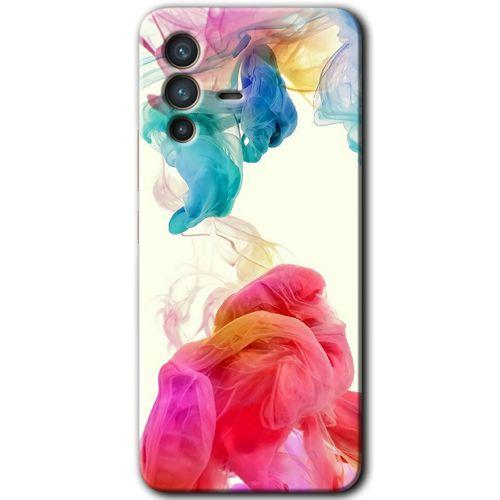 Potkal Hediye Fabrikası Vivo V23 5G Kılıf HD Desen Baskılı Arka Kapak - Gökkuşağı Color