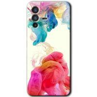 Potkal Hediye Fabrikası Vivo V23 5G Kılıf HD Desen Baskılı Arka Kapak - Gökkuşağı Color