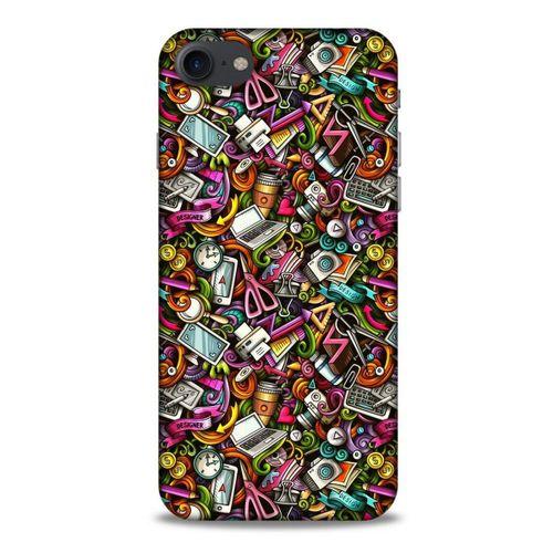 Graffitix (10) Desenli Silikon Kapak Apple Iphone 7 Kılıf