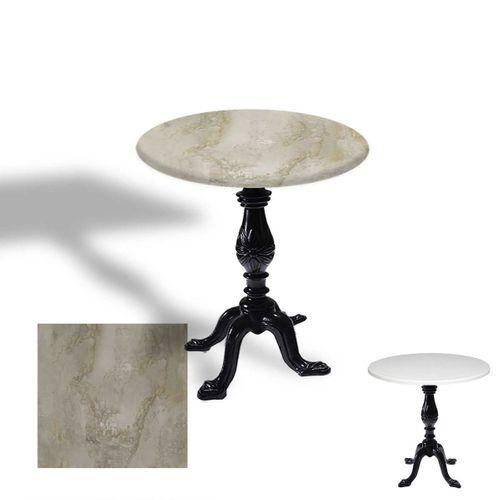 Dockers Çipa 1001 Döküm Ayak Yuvarlak Masa Çap 80cm - (Werzalit, Wermodin ve Allzalit Tabla) - Irony