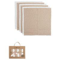 Bistyle Bistyle Colours Kutulu 6lı Penye Mendil 20x20 90161 Ekru Kahve